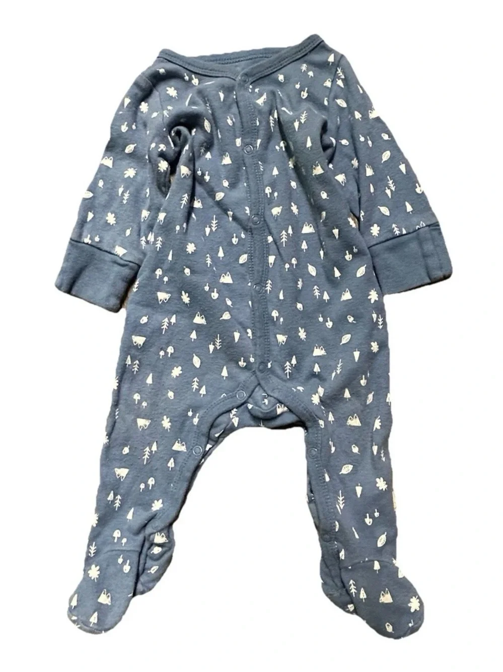 Baby Girl Footie Pajamas Fleece Winter Floral Sheep Penguins Size 12 Months